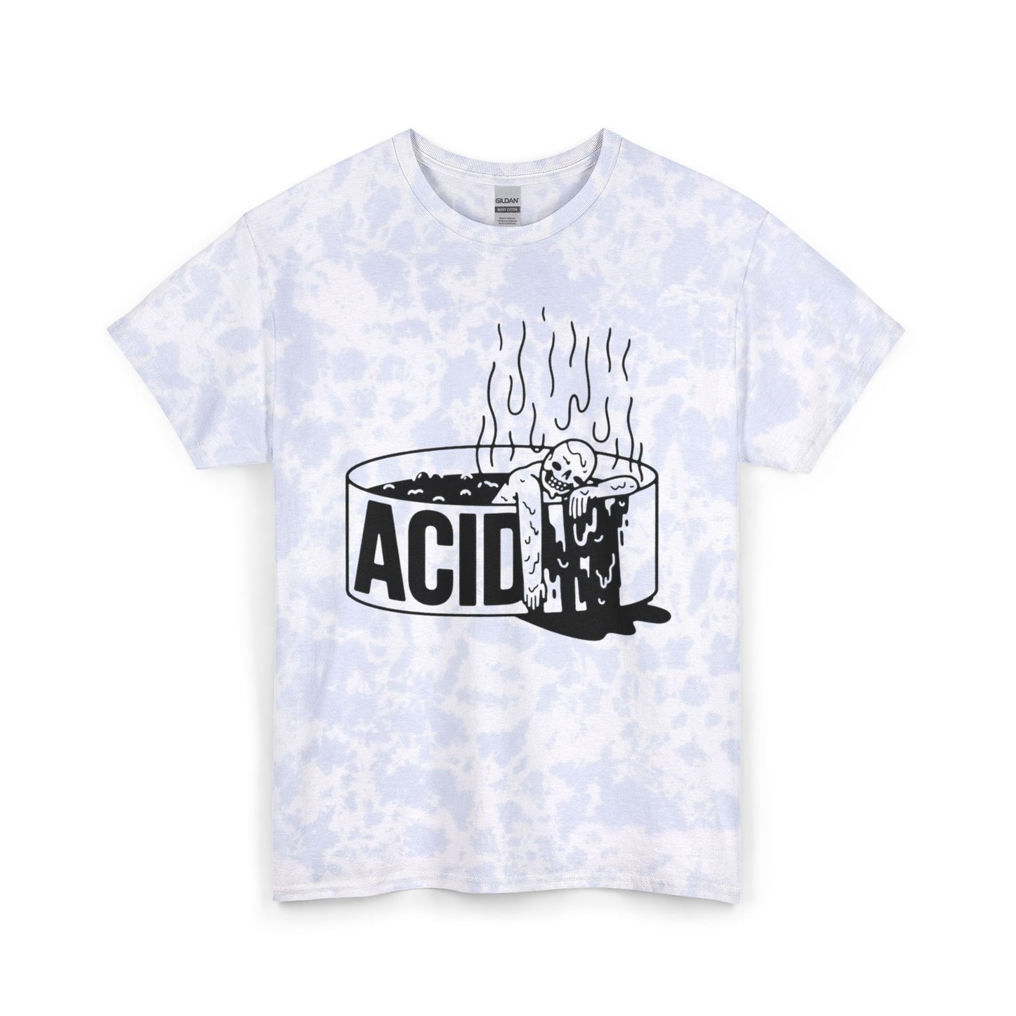 Acid Bath Funny Retro T Shirt Unisex Tie Dye Cotton Tee Gift