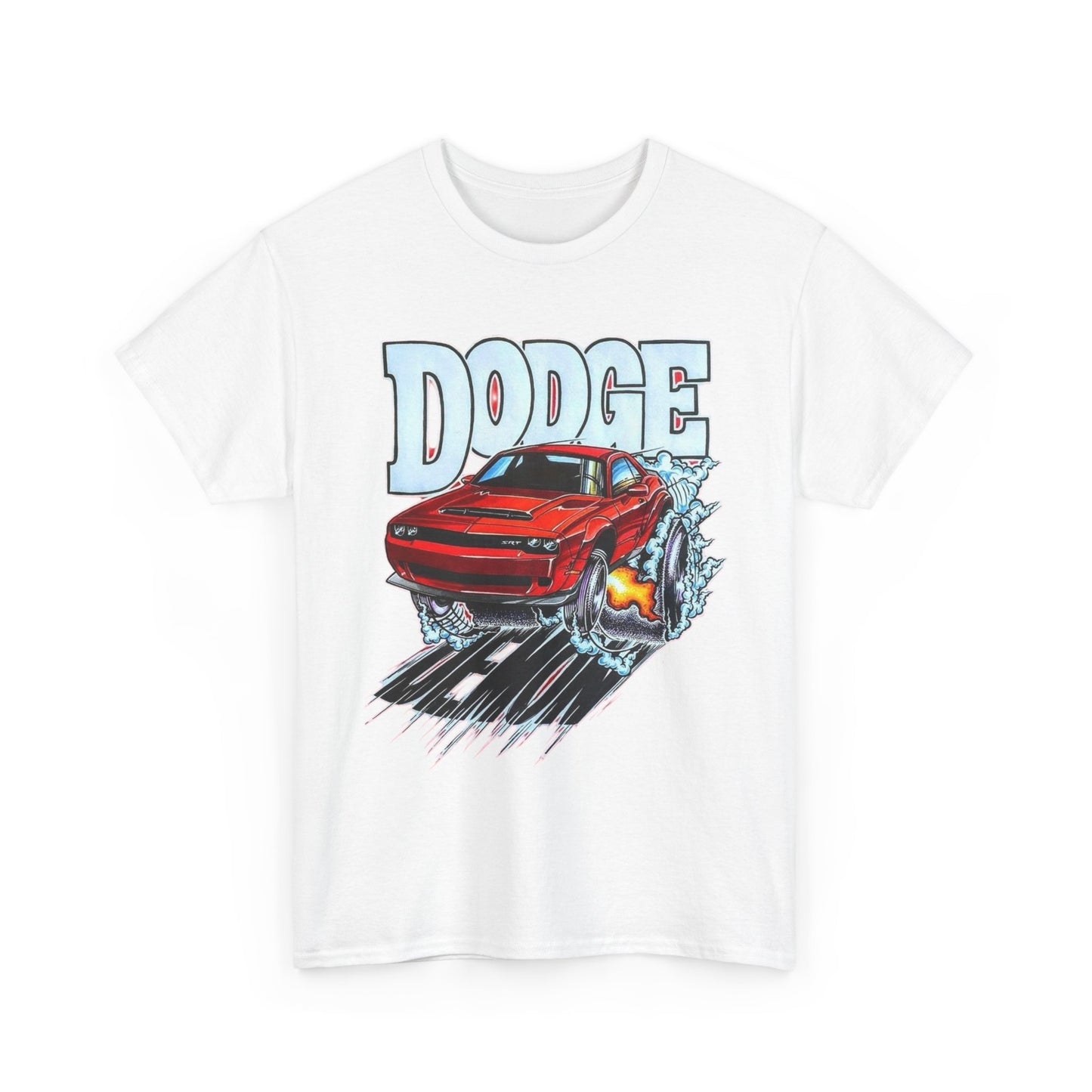 Dodge Demon Hellcat Srt Graphic T Shirt Men's Heavy Cotton Tee