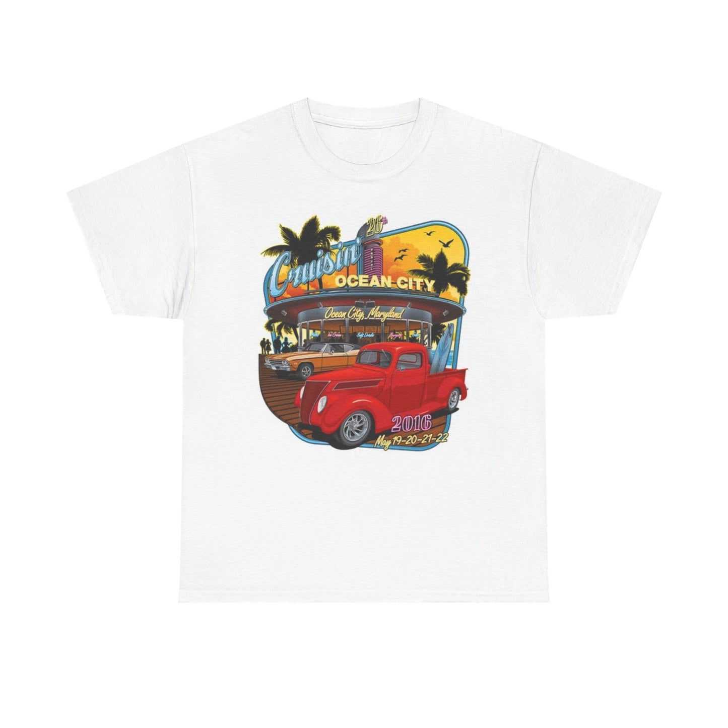 Retro Muscle Car Tee, Vintage Car Show Shirt, Classic Car Cruise Graphic Tee, 7