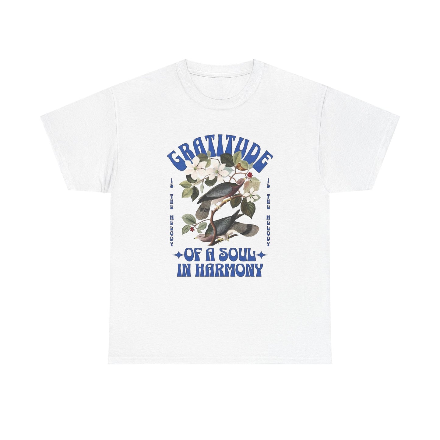 Gratitude Of A Soul And Harmony Graphic T Shirt Unisex Heavy Cotton Tee