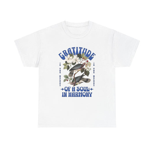 Gratitude Of A Soul And Harmony Graphic T Shirt Unisex Heavy Cotton Tee