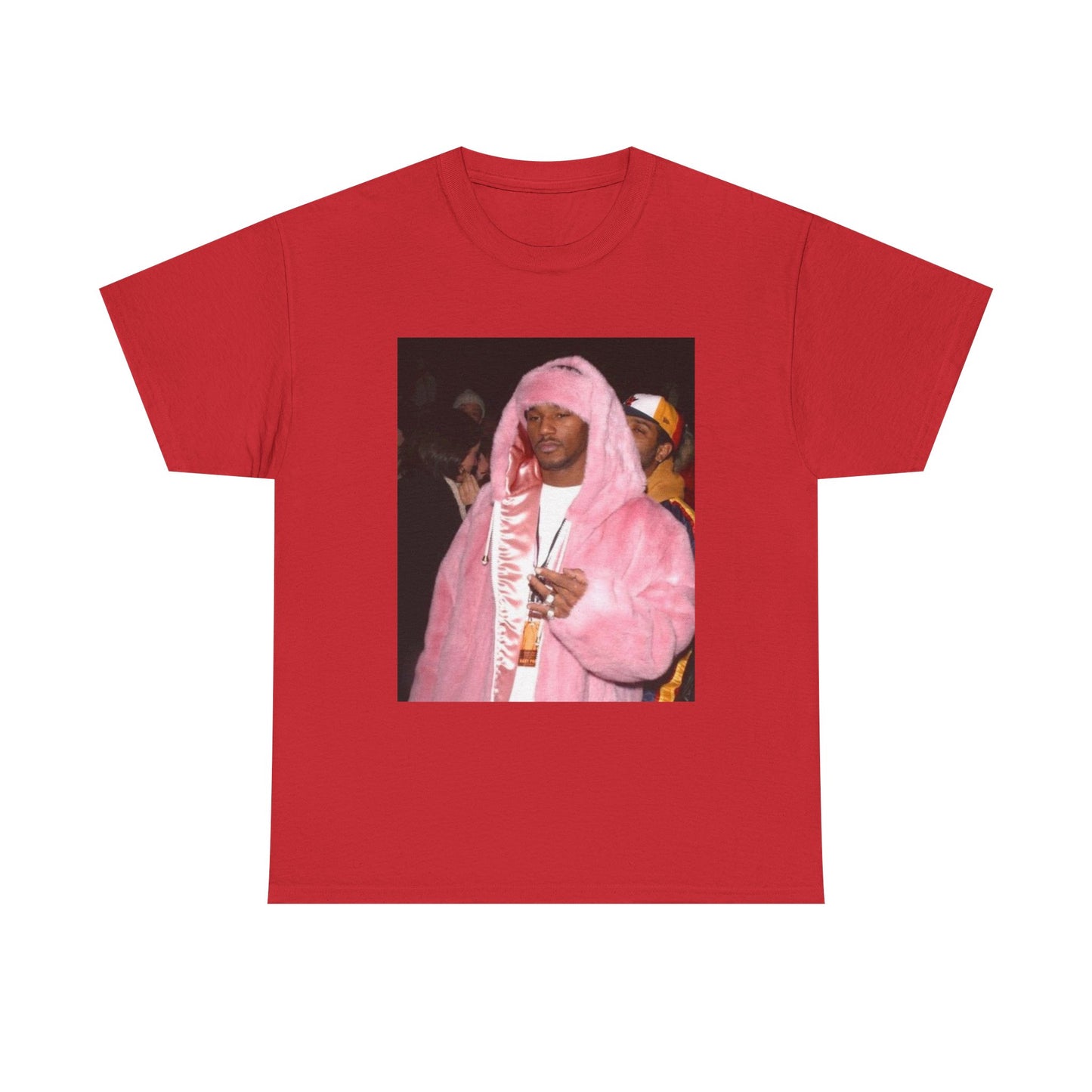 Camron diplomats T-shirt vintage pink fur coat graphic Rap Unisex Heavy Cotton