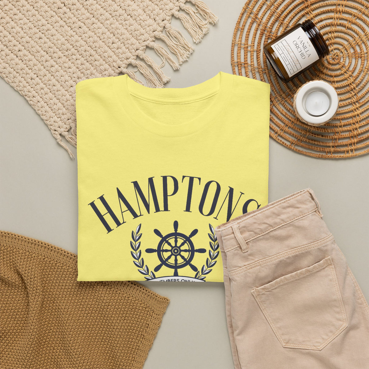 Hampton's Social Club Graphic T Shirt Men's Vintage Heavy Cotton Tee