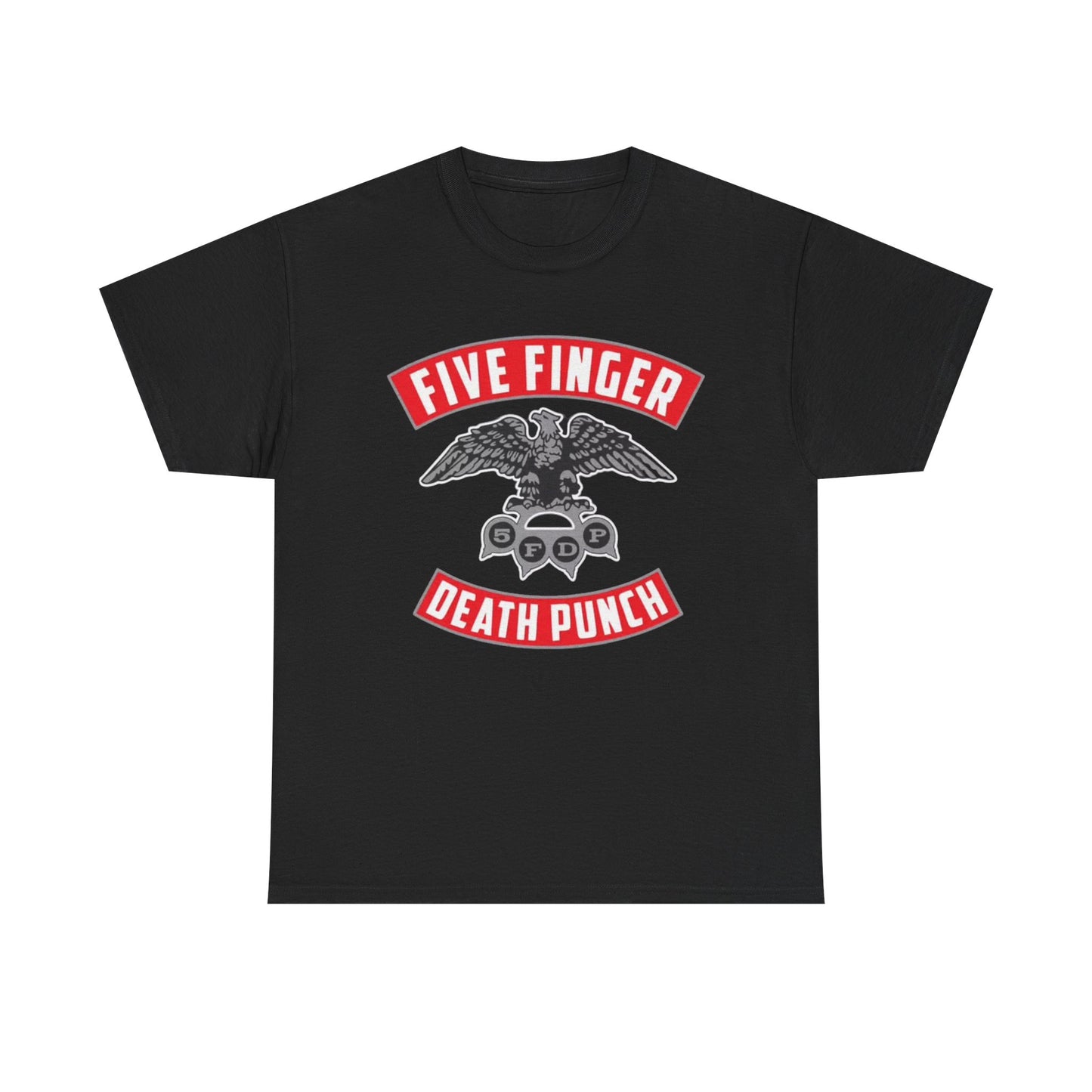 Five finger death punch T-shirt metal band graphic Unisex Heavy Cotton Tee