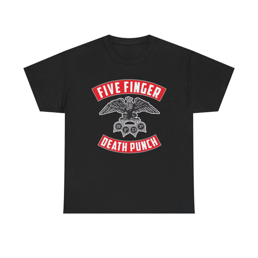 Five finger death punch T-shirt metal band graphic Unisex Heavy Cotton Tee