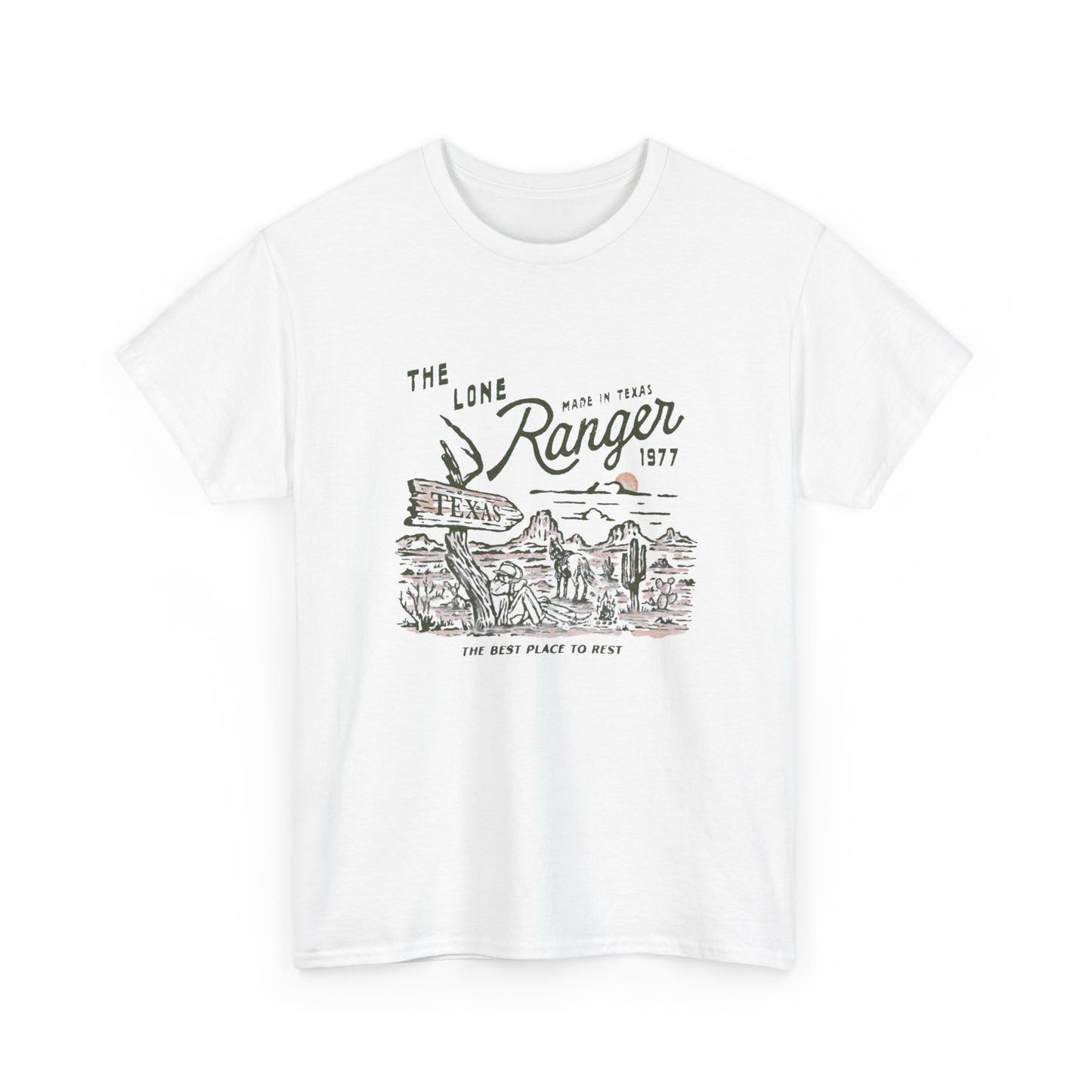 The Lone Ranger Texas Graphic T Shirt Unisex Heavy Cotton Tee