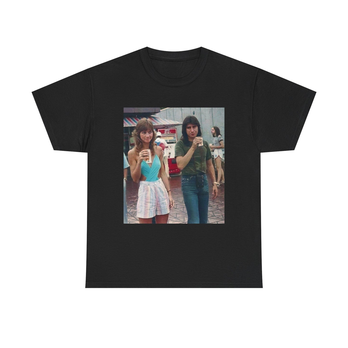 Journey Shirt 70s Steve Perry Band Rock Retro Unisex Heavy Cotton Tee