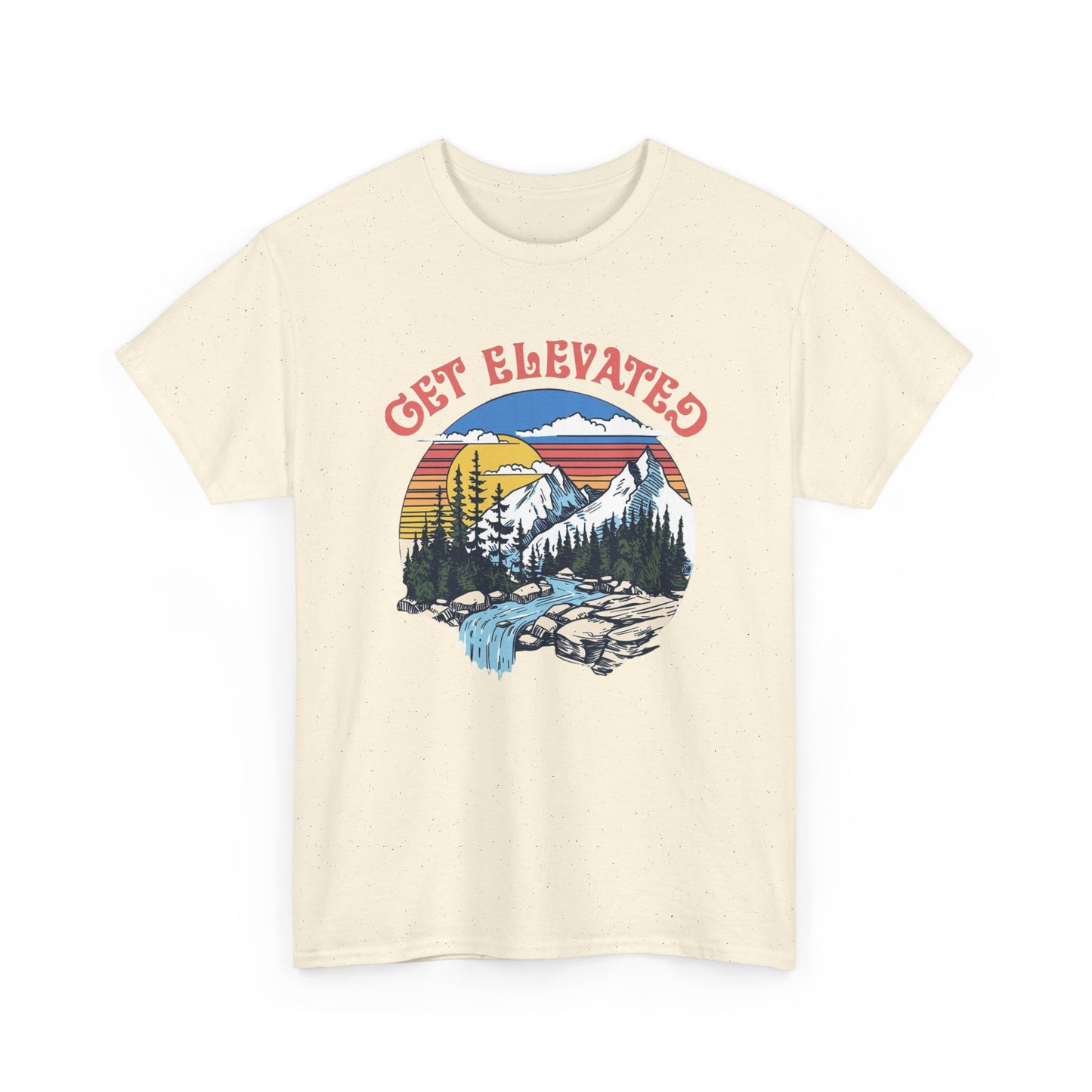 Get Elevated Outdoors Graphic T Shirt Unisex Heavy Cotton Tee