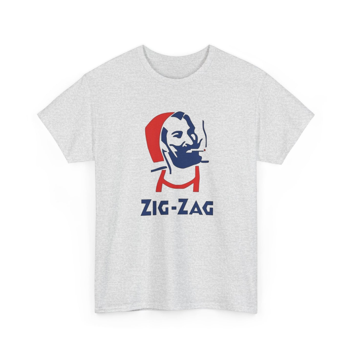 Zig Zag Retro Logo Graphic T Shirt Unisex Heavy Cotton Tee