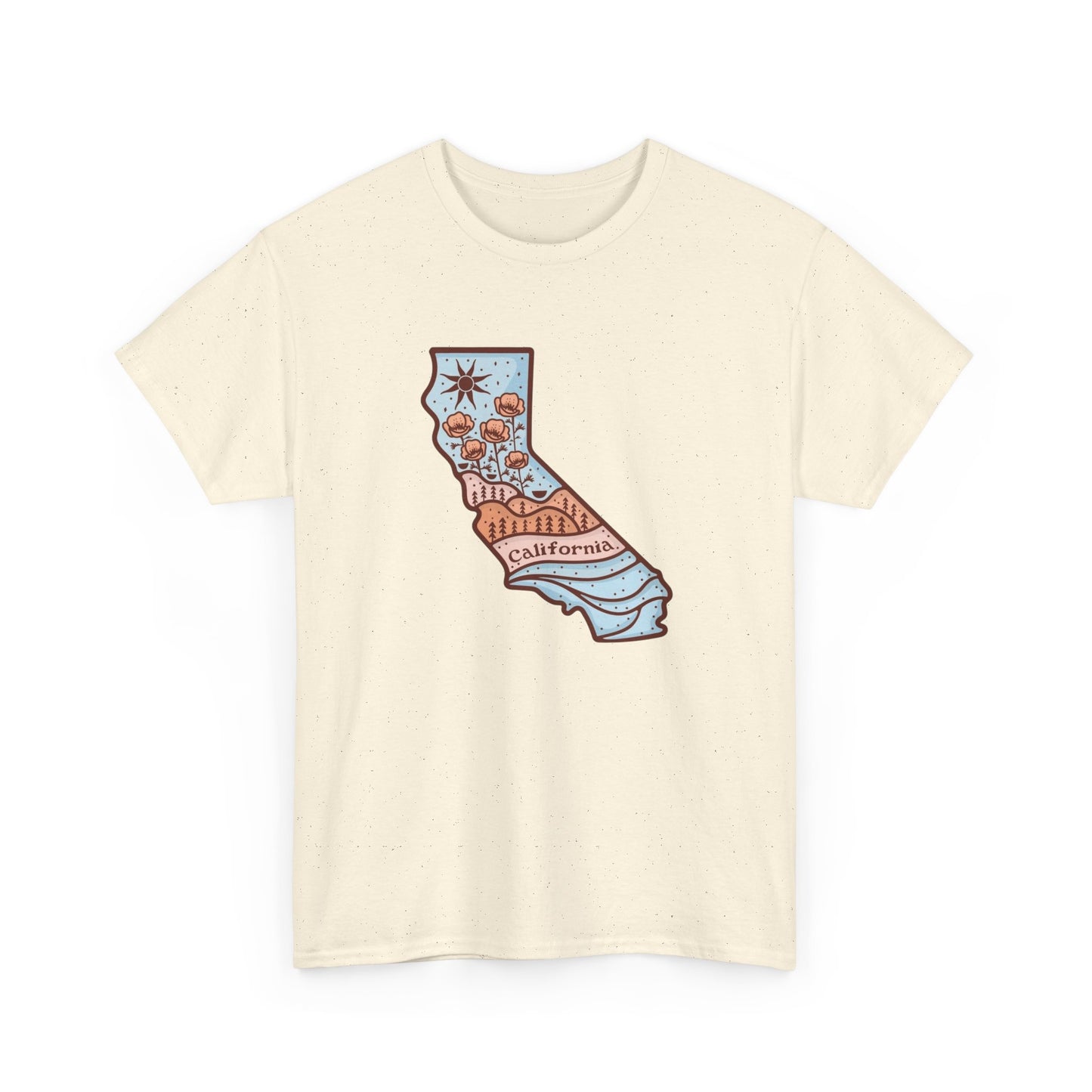 State Of California Town USA Graphic T Shirt NEW Adult Tee