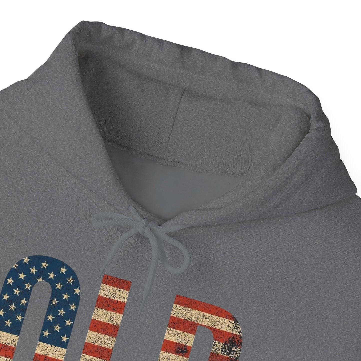 OLD American Flag Retro Graphic Hoodie Men's Heavy Blend™ Hooded Sweatshirt