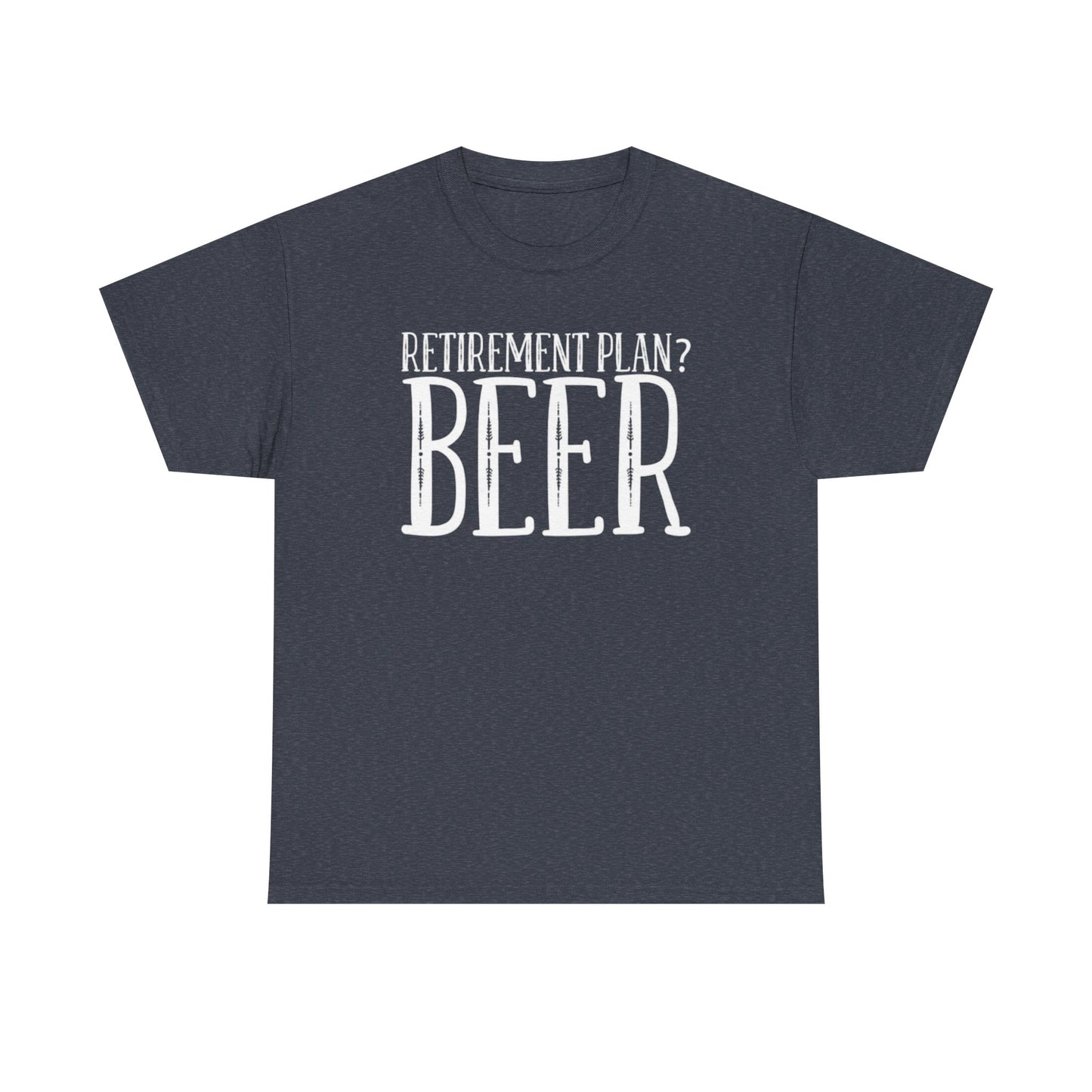 Retirement Plan Beer T Shirt Funny Graphic Cold Beer Retro Jokes Unisex