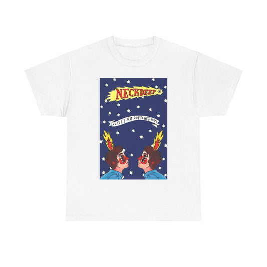 Neck deep T-shirt vintage art graphic retro punk Unisex Heavy Cotton Tee
