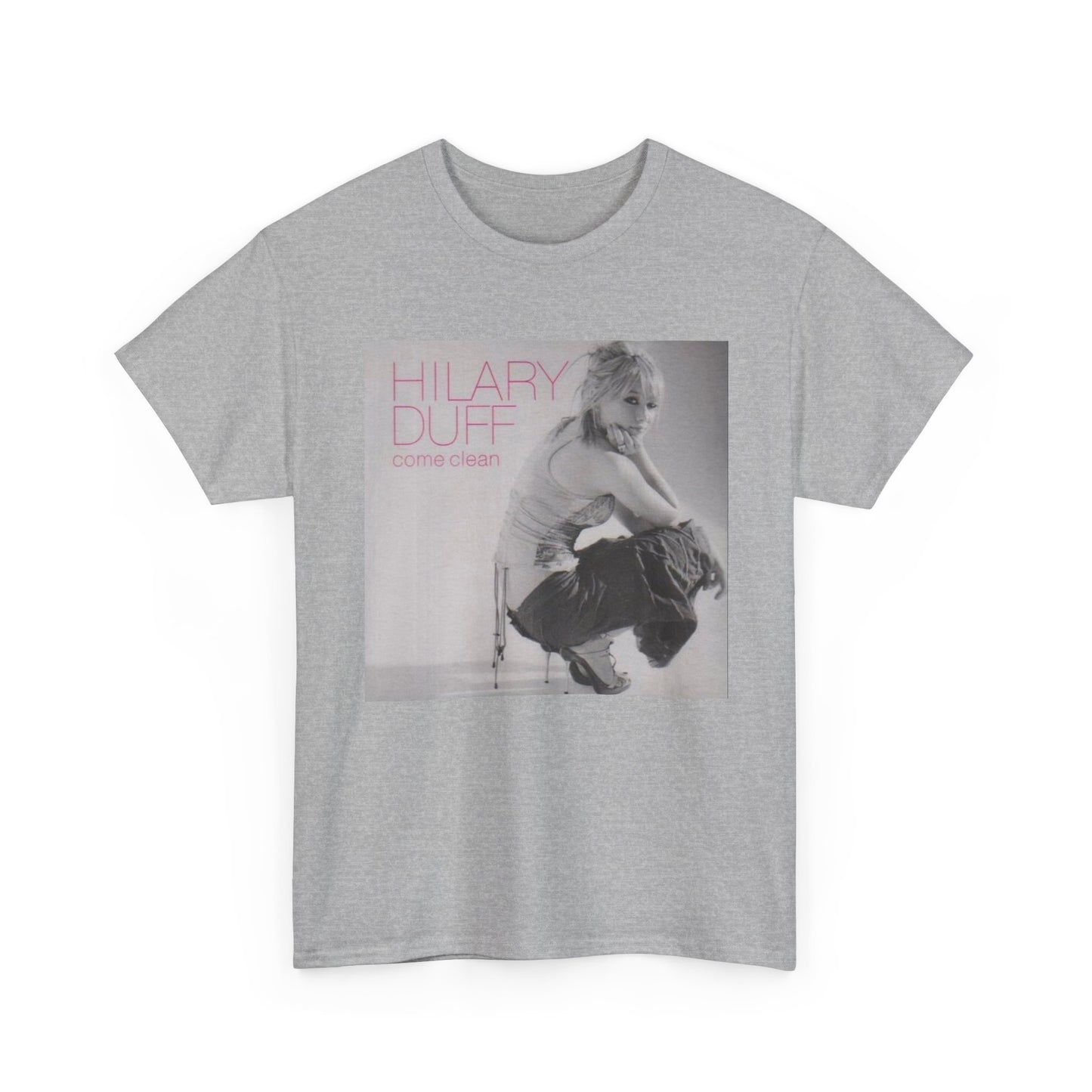 Hilary Duff Tshirt Vintage Album Poster Retro Pop Unisex Heavy Cotton Tee