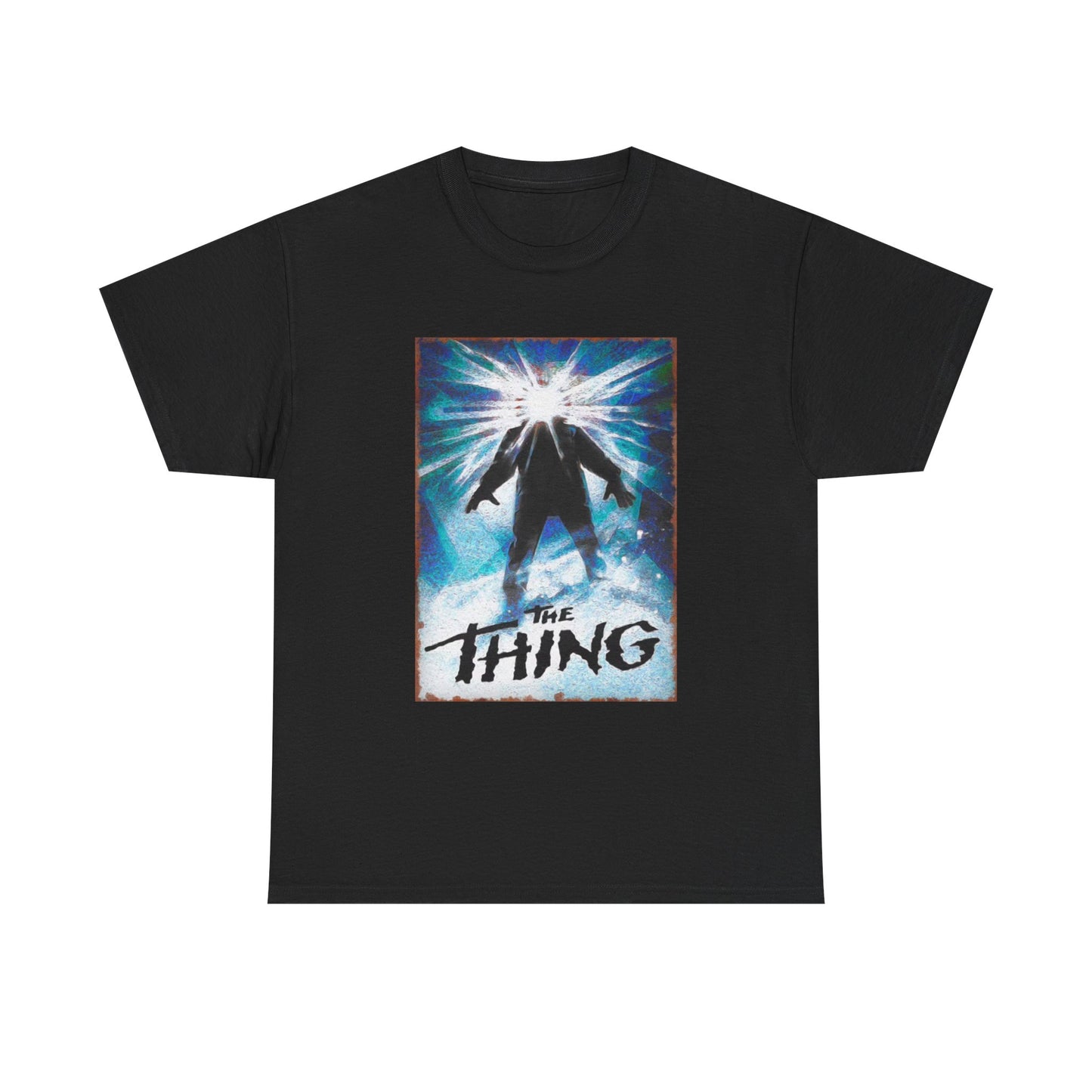 The Thing Movie Poster Tshirt Vintage Retro Graphic 90s Unisex Heavy Cotton Tee