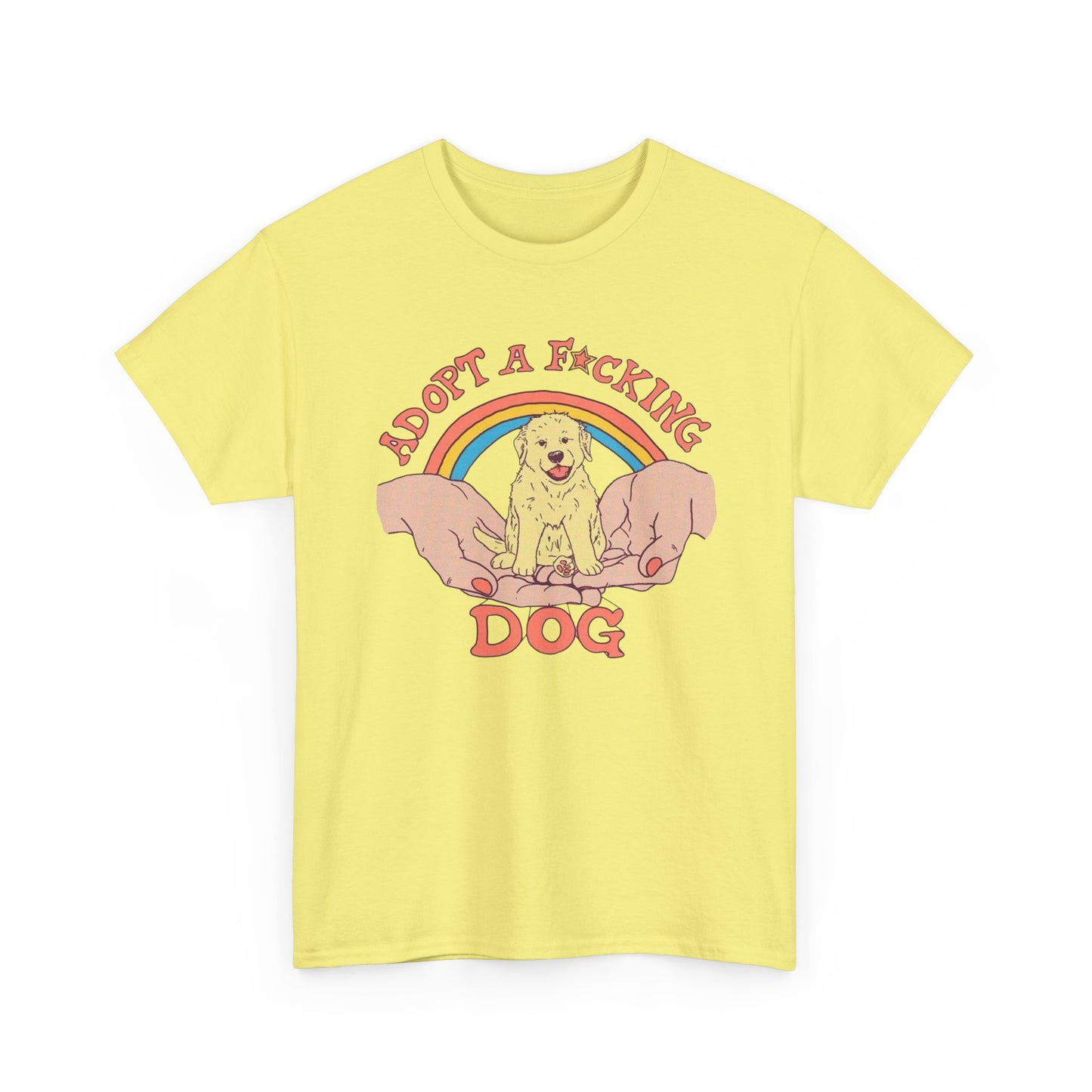 Adopt A Dog Graphic T Shirt NEW Adult Tee