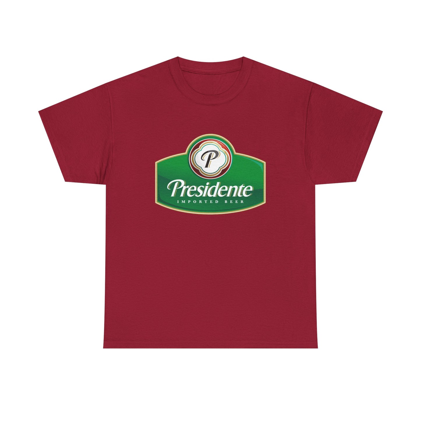 Presidente Beer Logo Shirt Retro Poster Unisex Heavy Cotton Tee