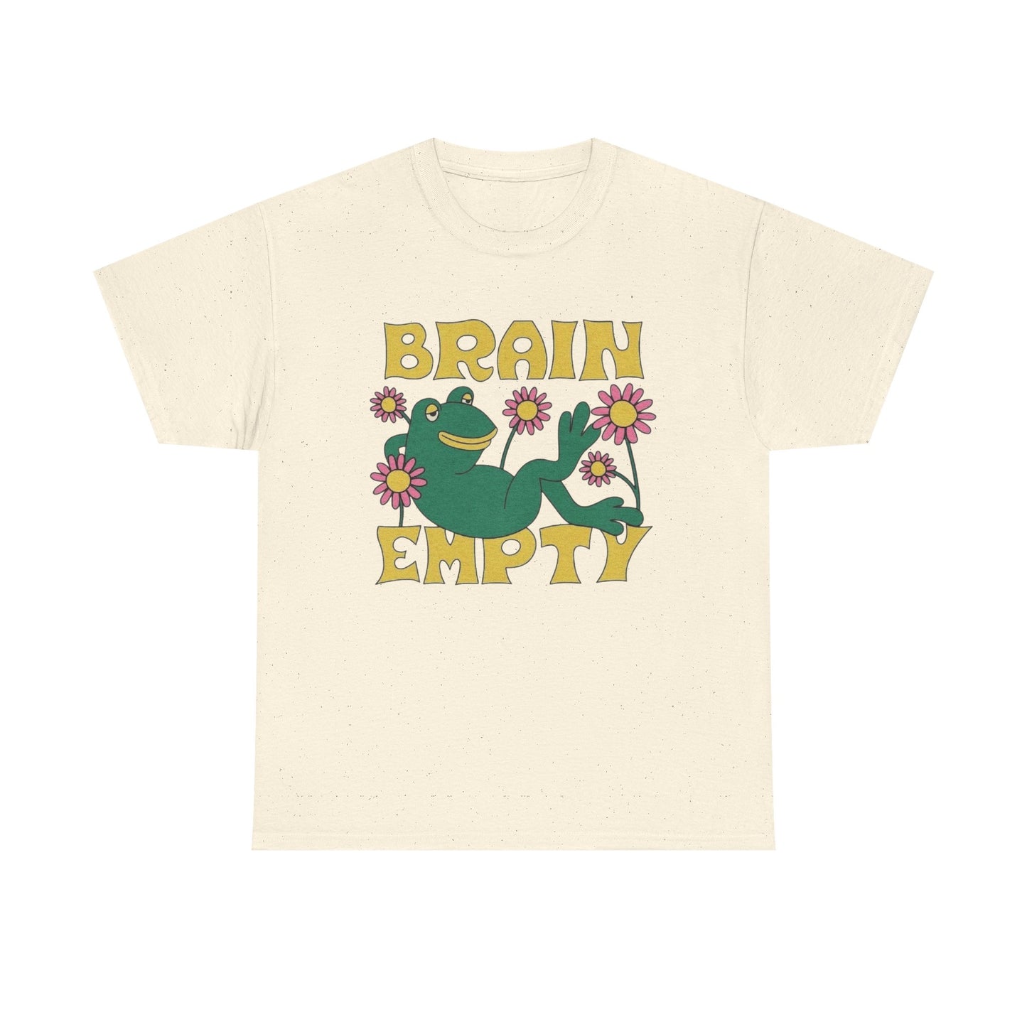 Brain Empty Frog T Shirt Unisex Heavy Cotton Tee