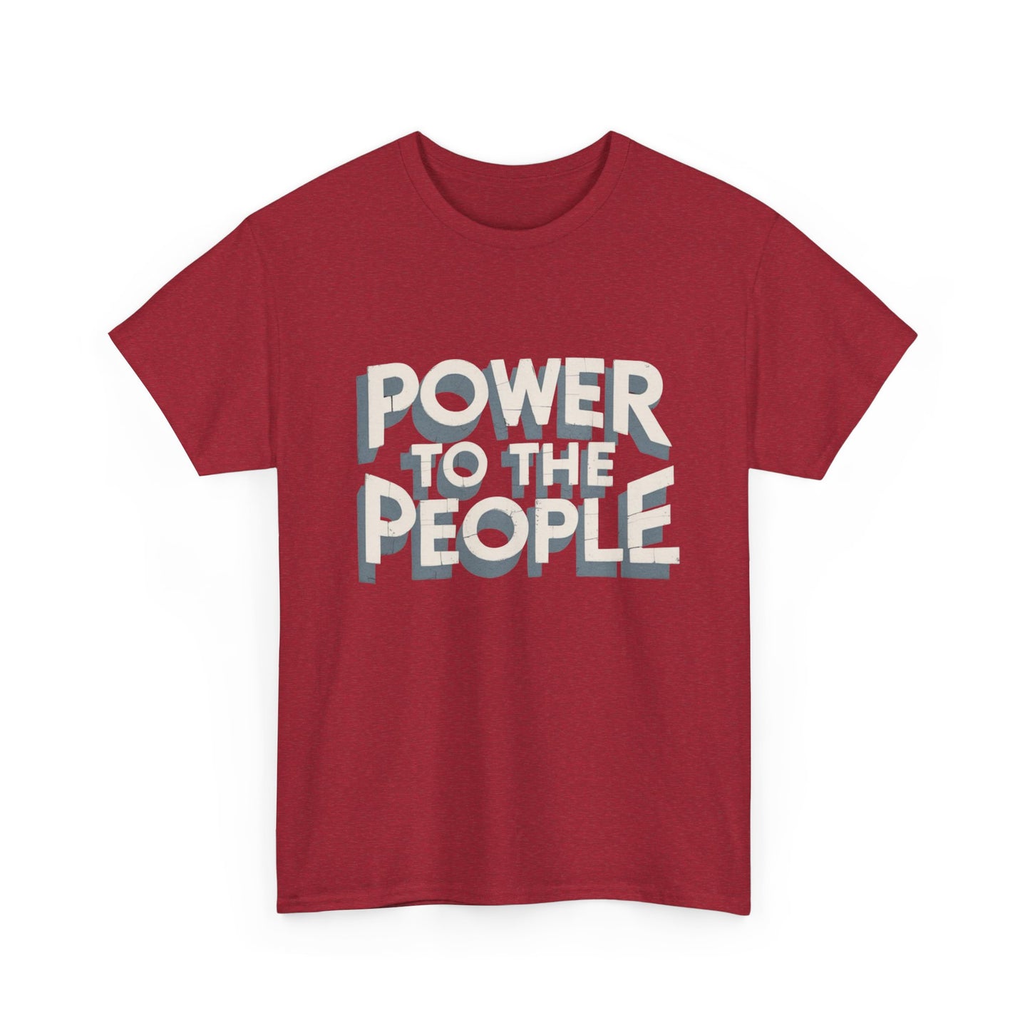 Power To The People Graphic T Shirt NEW GIFT Unisex Heavy Cotton
