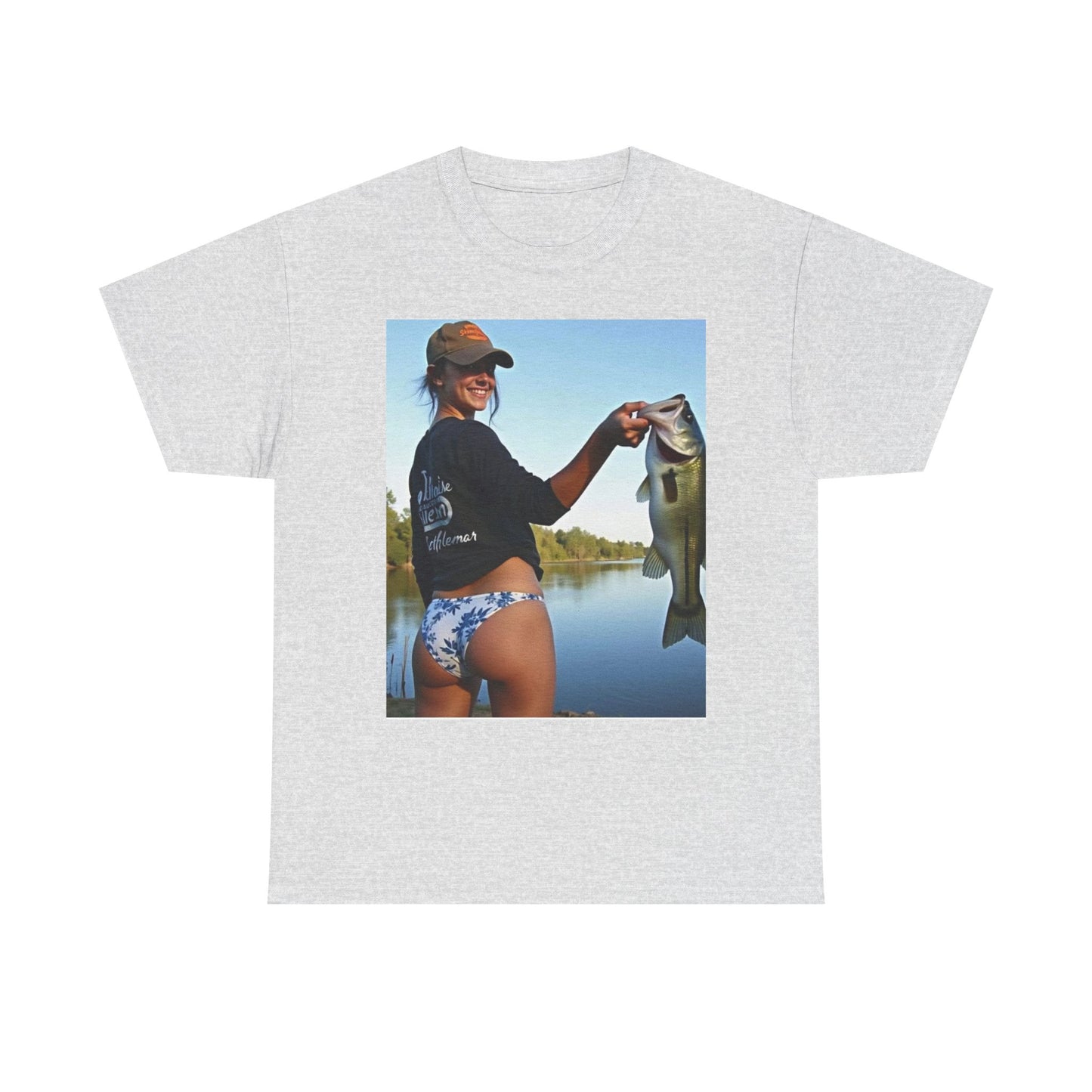 Fishing Babes Outdoors Graphic T Shirt S-5XL Unisex Heavy Cotton Tee