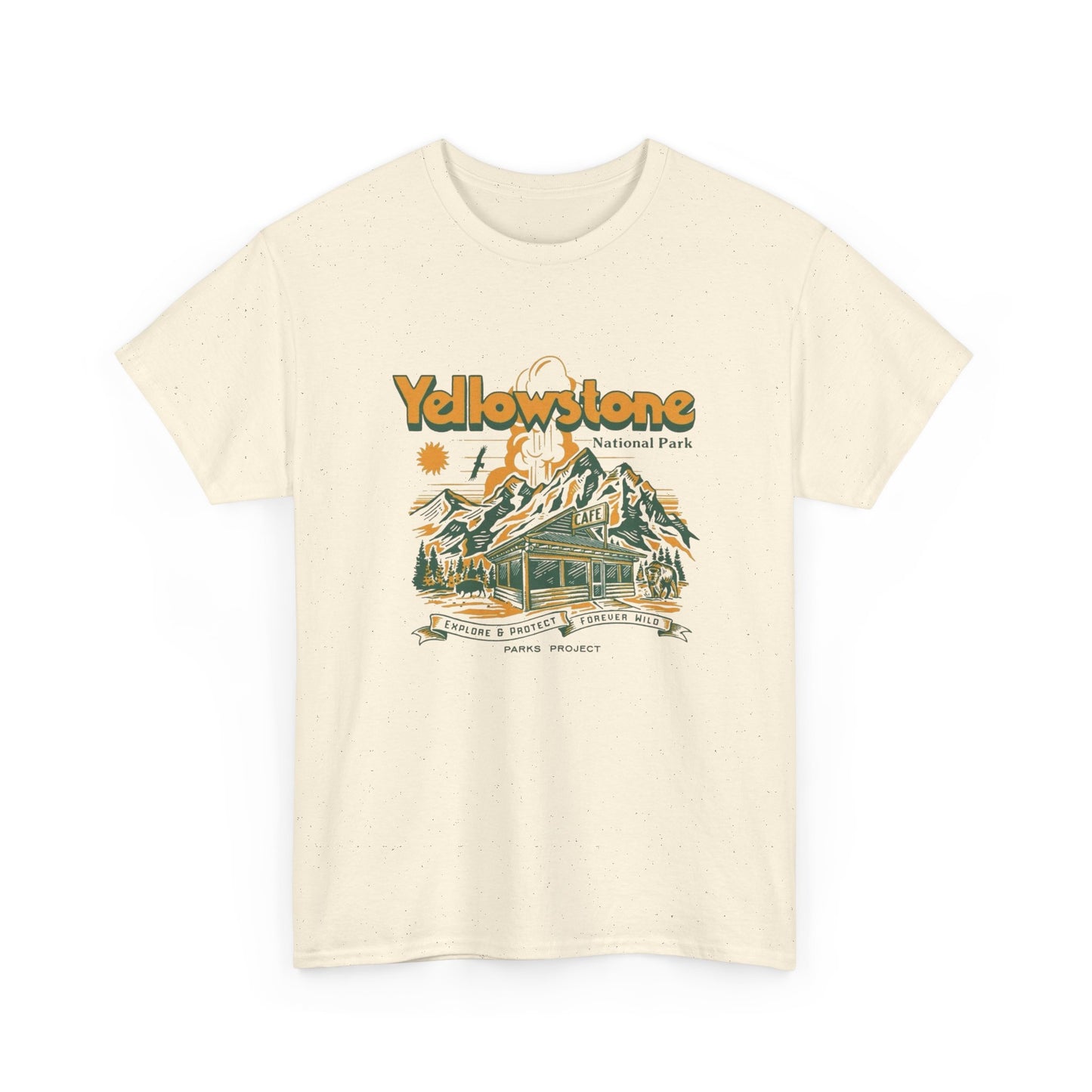 Yellowstone National Park Project Graphic T Shirt Unisex Heavy Cotton Tee