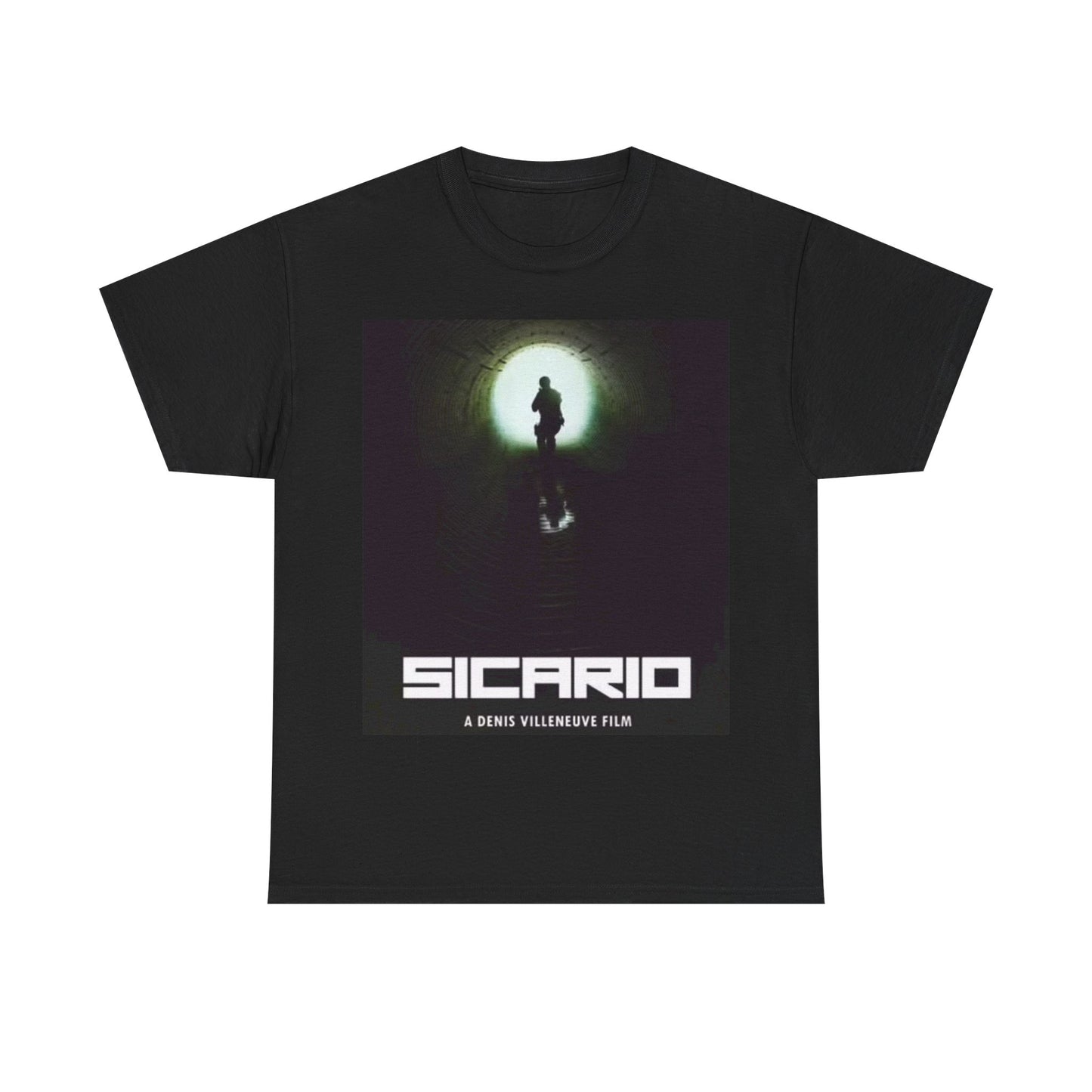 Sicario Tshirt Retro Movie Poster Action Mexico Unisex Heavy Cotton Tee