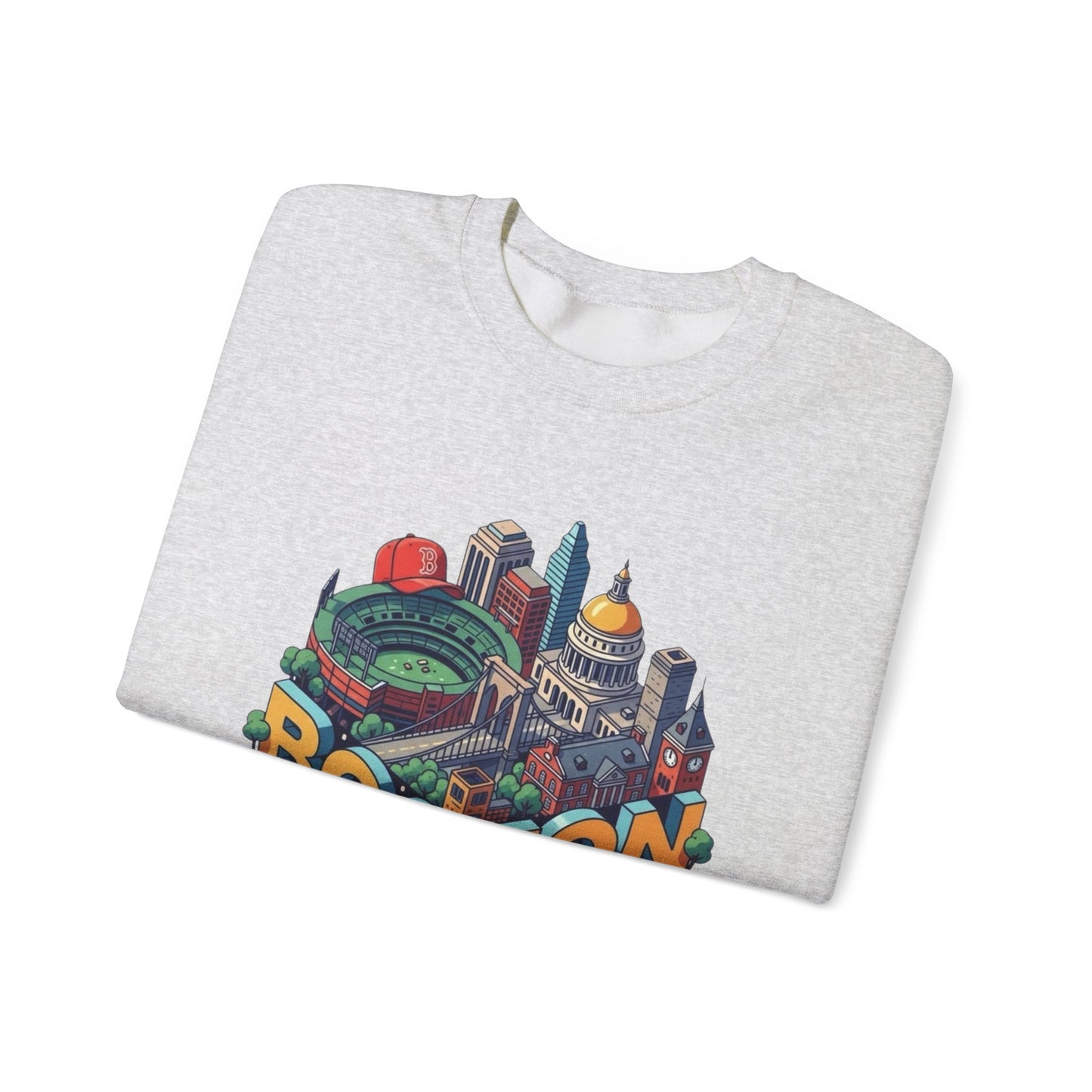 Boston Graphic Sweater NEW Unisex Heavy Blend™ Crewneck Sweatshirt