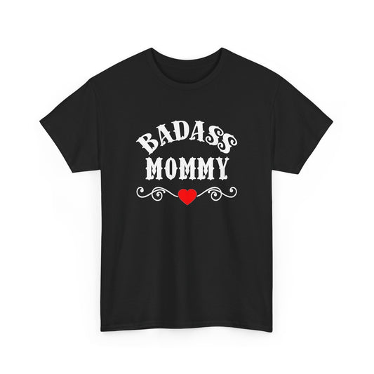 Badass Mommy Heart Shirt Graphic T Shirt Women's Funny