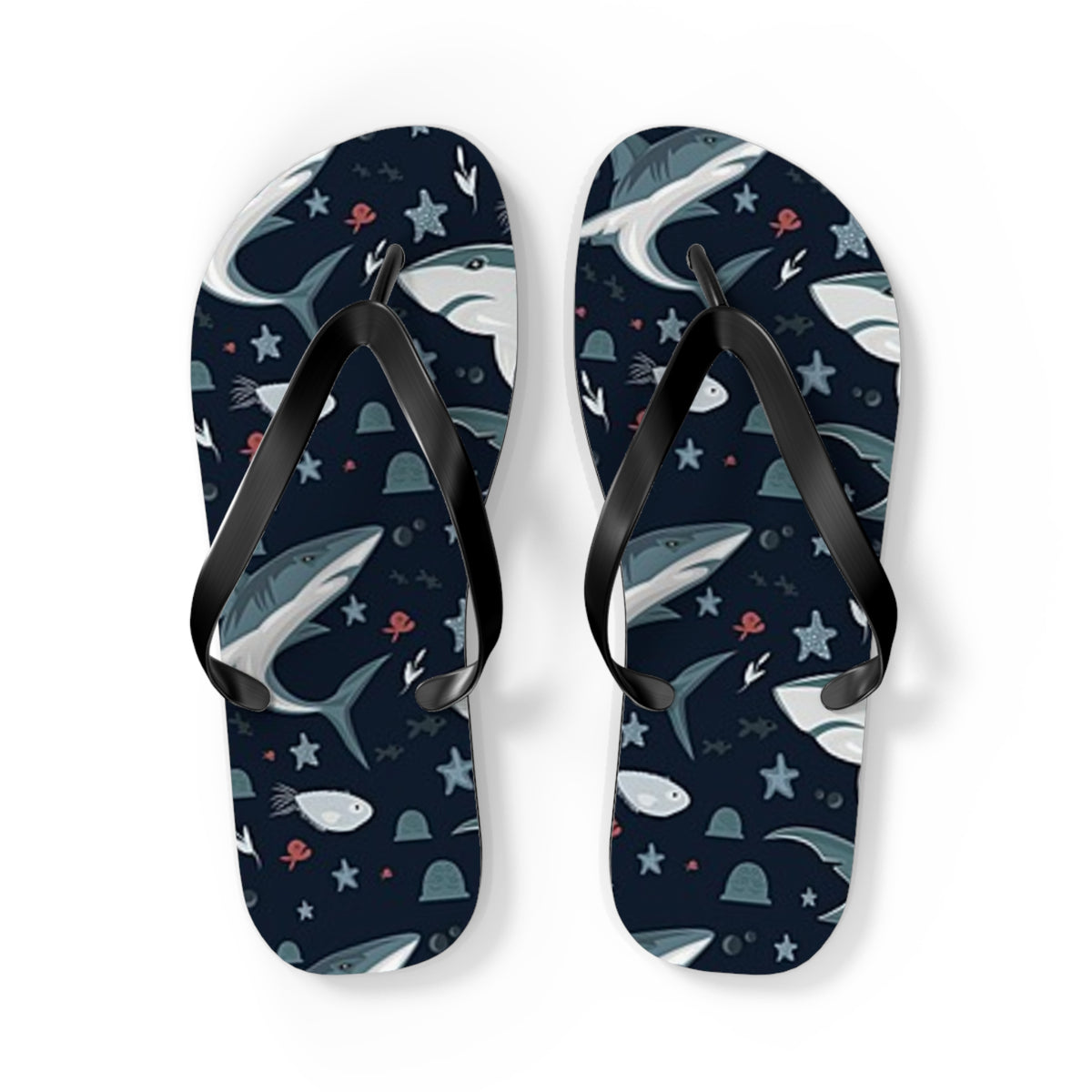 Shark Summer Sandals, Beach Shoes, Vacation Flip Flops, Pool Slides, Comfortable