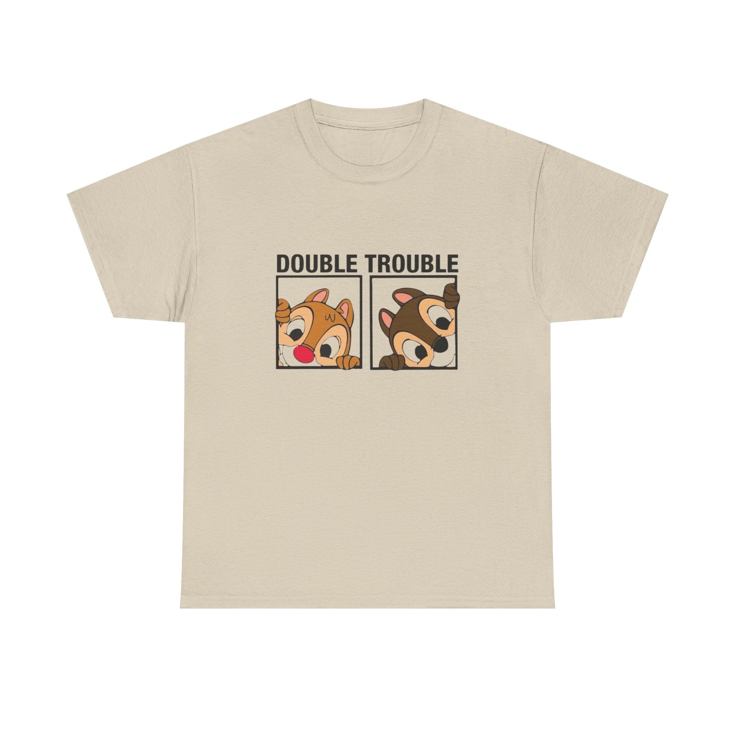 Double Trouble Graphic T Shirt Unisex Heavy Cotton Tee