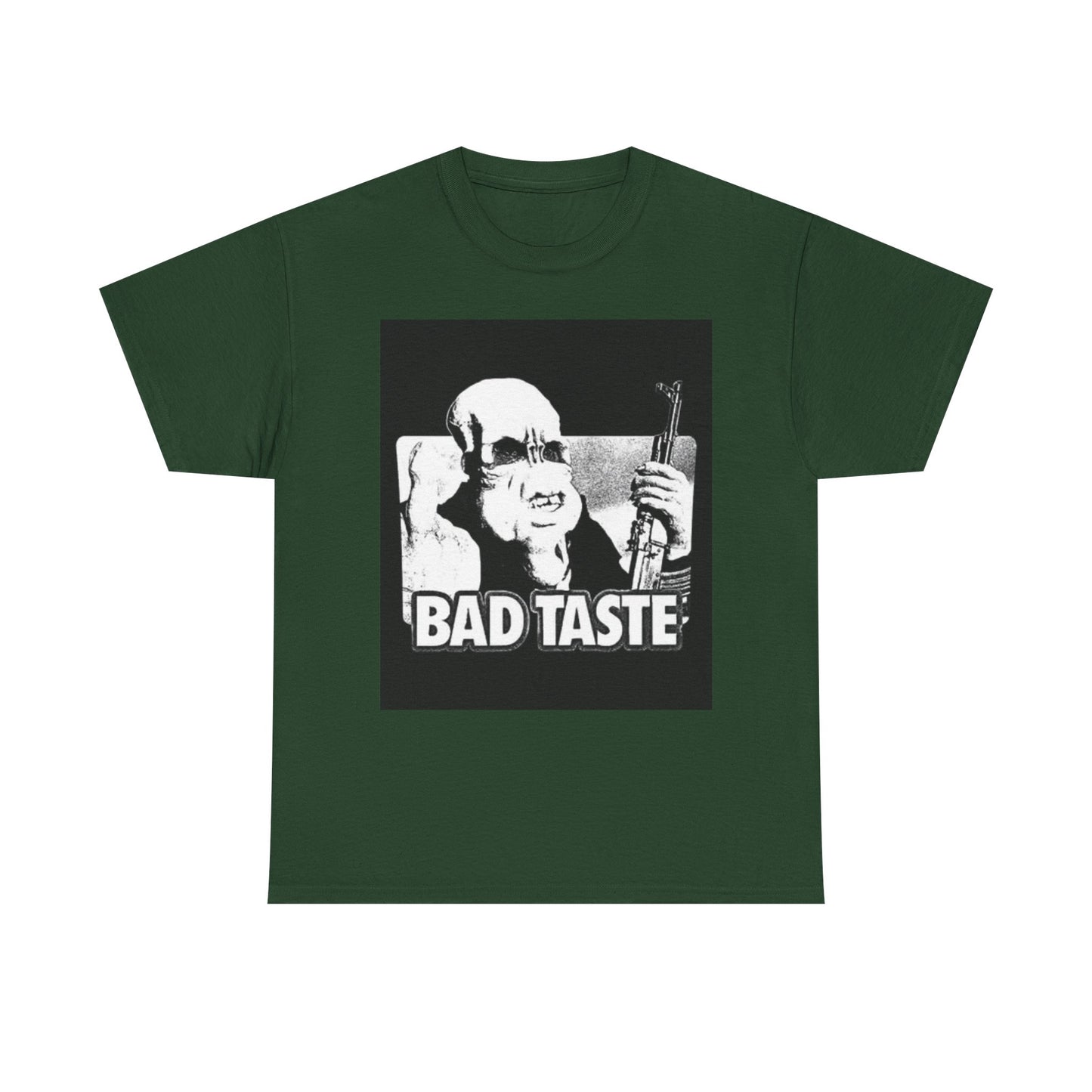 Bad Taste Poster Shirt Retro Graphic Art Unisex Heavy Cotton Tee