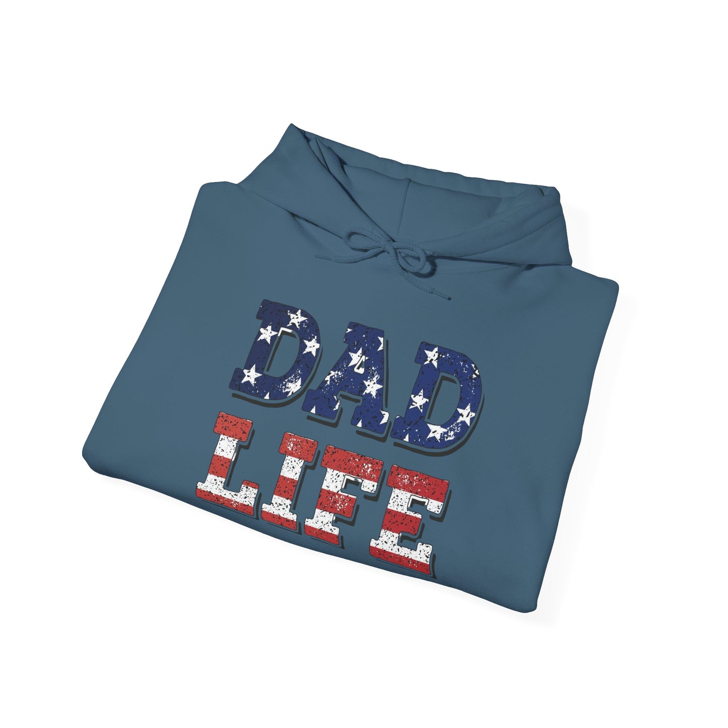 Dad Life USA Graphic Hoodie Men's Heavy Blend™ Hooded Sweatshirt
