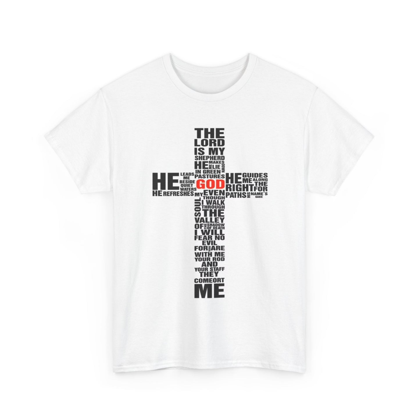 Jesus bible T-shirt scripture church graphic Christ Unisex Heavy Cotton Tee