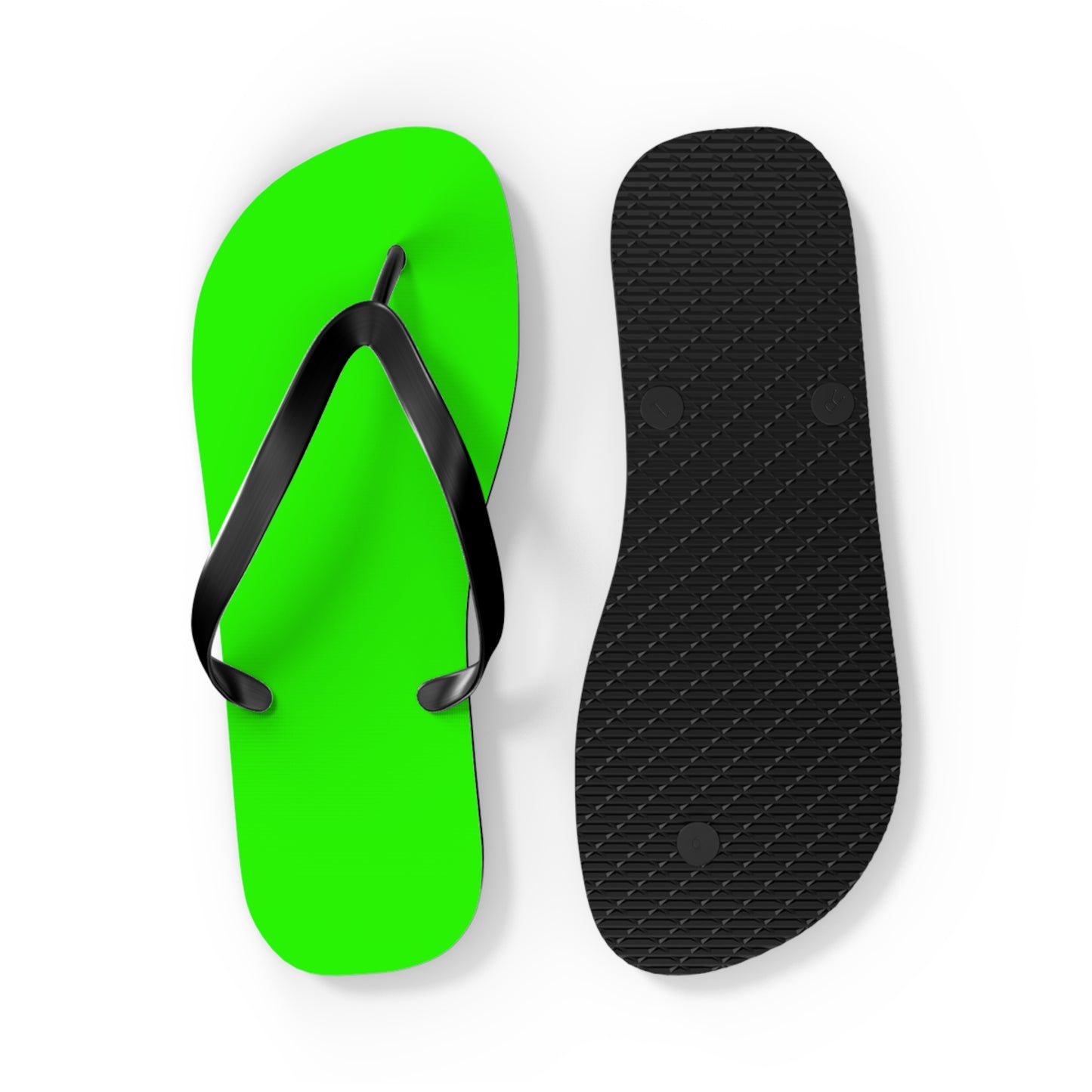 Neon Green Lime Flip Flops, Sandals Slides, Summer Footwear, Brand New
