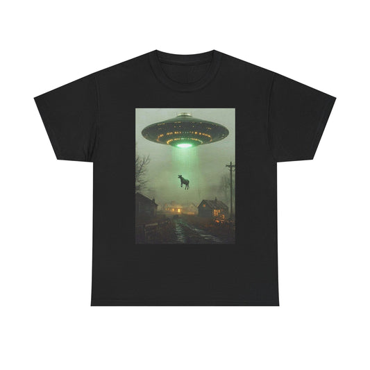 Alien Abduction Graphic T Shirt NEW Adult Unisex Heavy Cotton Tee