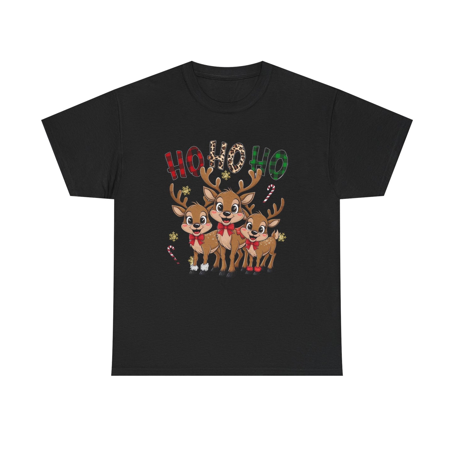 Ho Ho Ho Christmas Graphic T Shirt NEW Unisex Heavy Cotton Tee