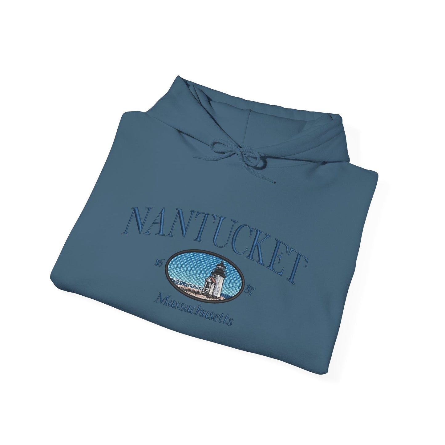 Nantucket Massachusetts Graphic Hoodie Heavy Blend Sweatshirt NEW