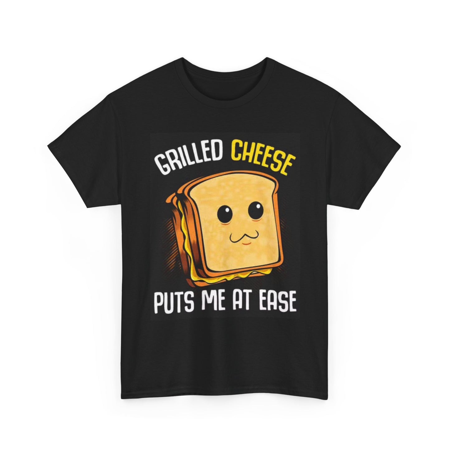 Grilled Cheese T Shirt Funny Cartoon Graphic Jokes Foodie Unisex Heavy Cotton