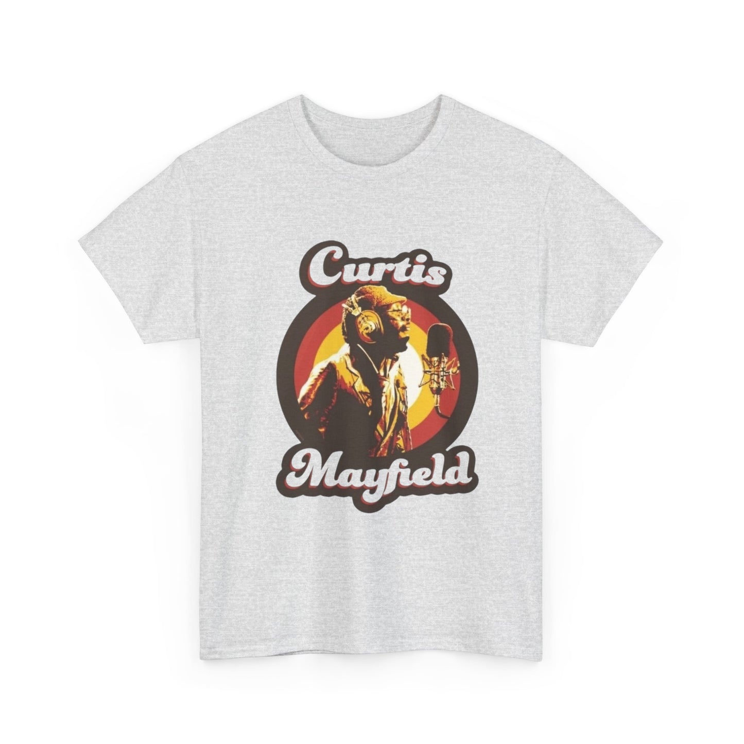 Curtis Mayfield Retro Merch Graphic T Shirt Unisex Heavy Cotton Tee
