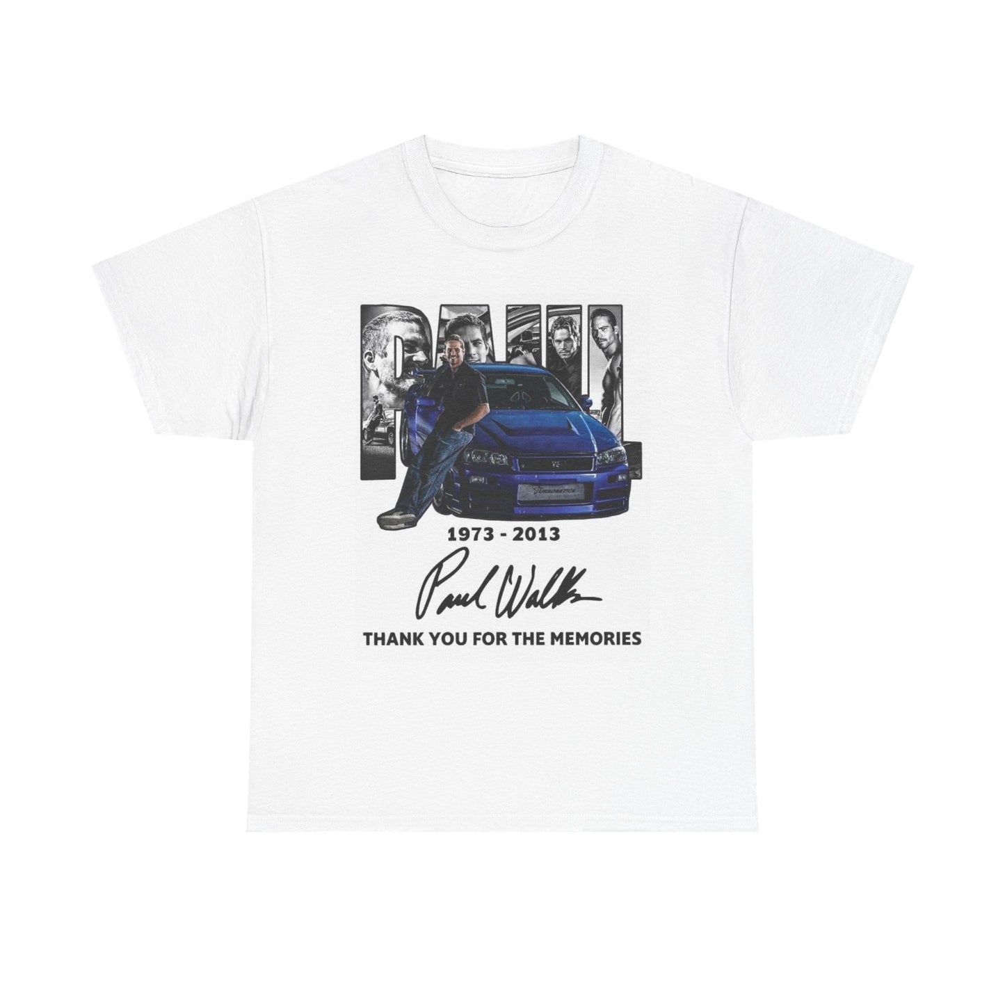 Paul Walker Retro Graphic T Shirt Fast And The Furious Unisex Heavy Cotton Tee