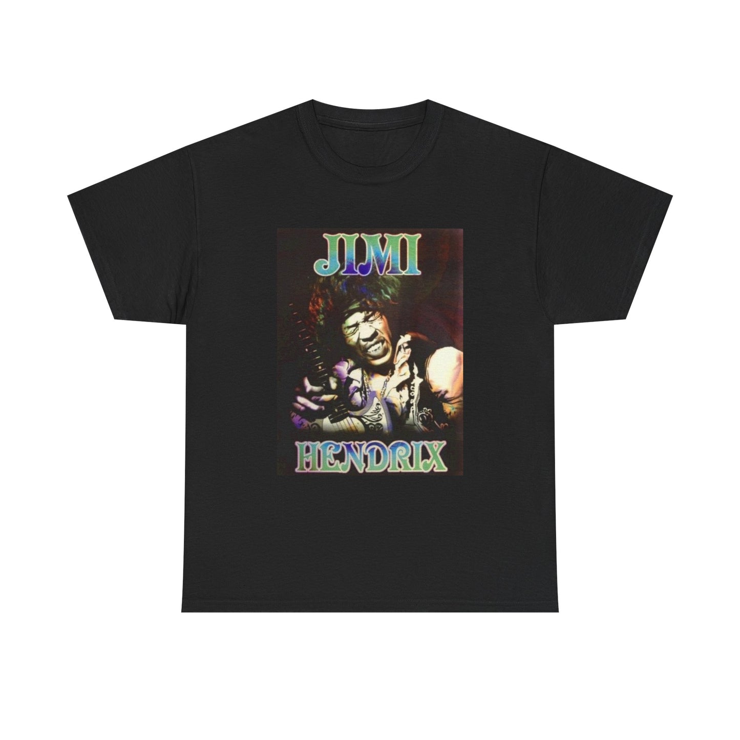 Jimi Hendrix Tshirt Retro Rock Music Graphic Unisex Heavy Cotton Tee