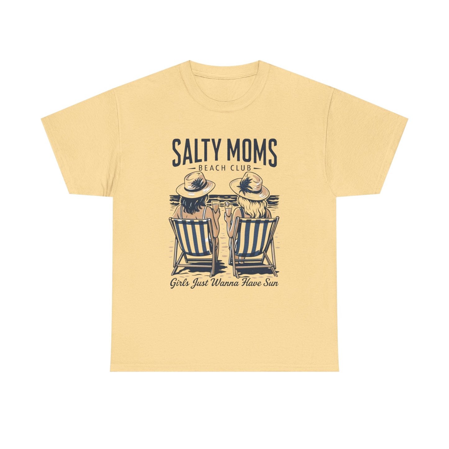 Salty Moms Beach Club Graphic T Shirt NEW ADULT