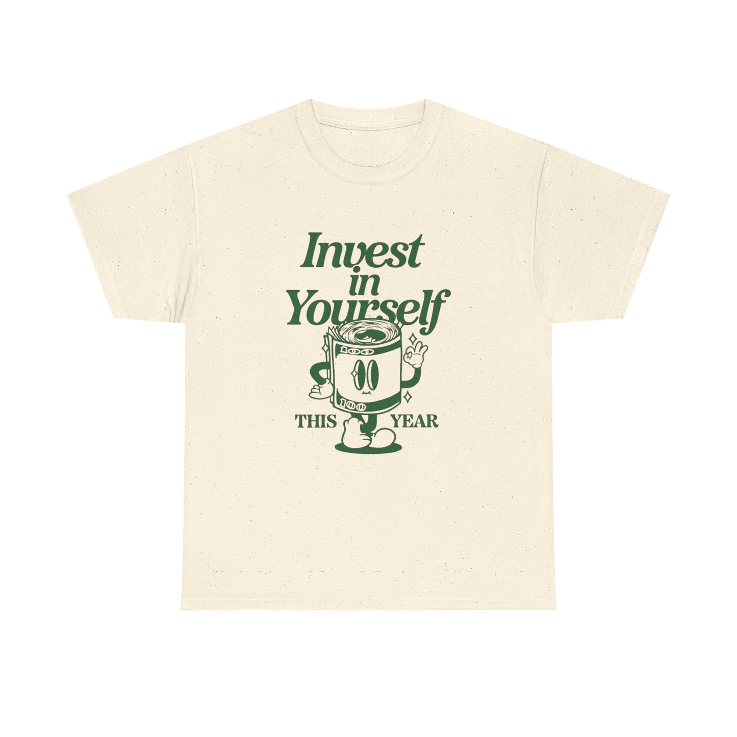 Invest In Yourself This Year Graphic T Shirt NEW Unisex Heavy Cotton Tee