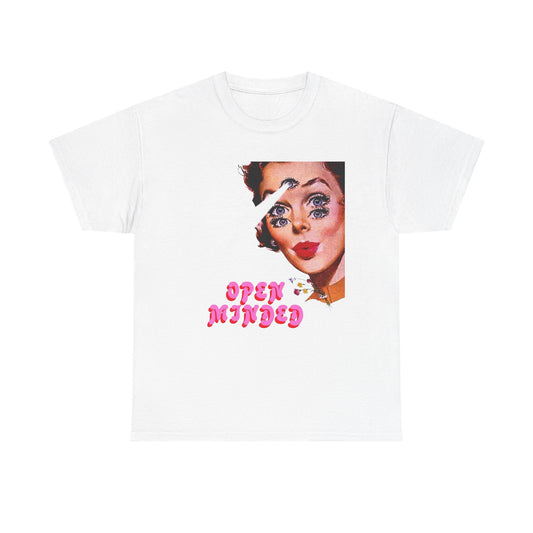 Open Minded Vintage Graphic T-Shirt Comfy Cotton Tee Brand NEW