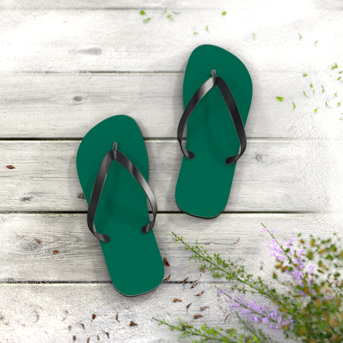 Turf Green Flip Flops, Sandals Slides, Summer Footwear, Brand New