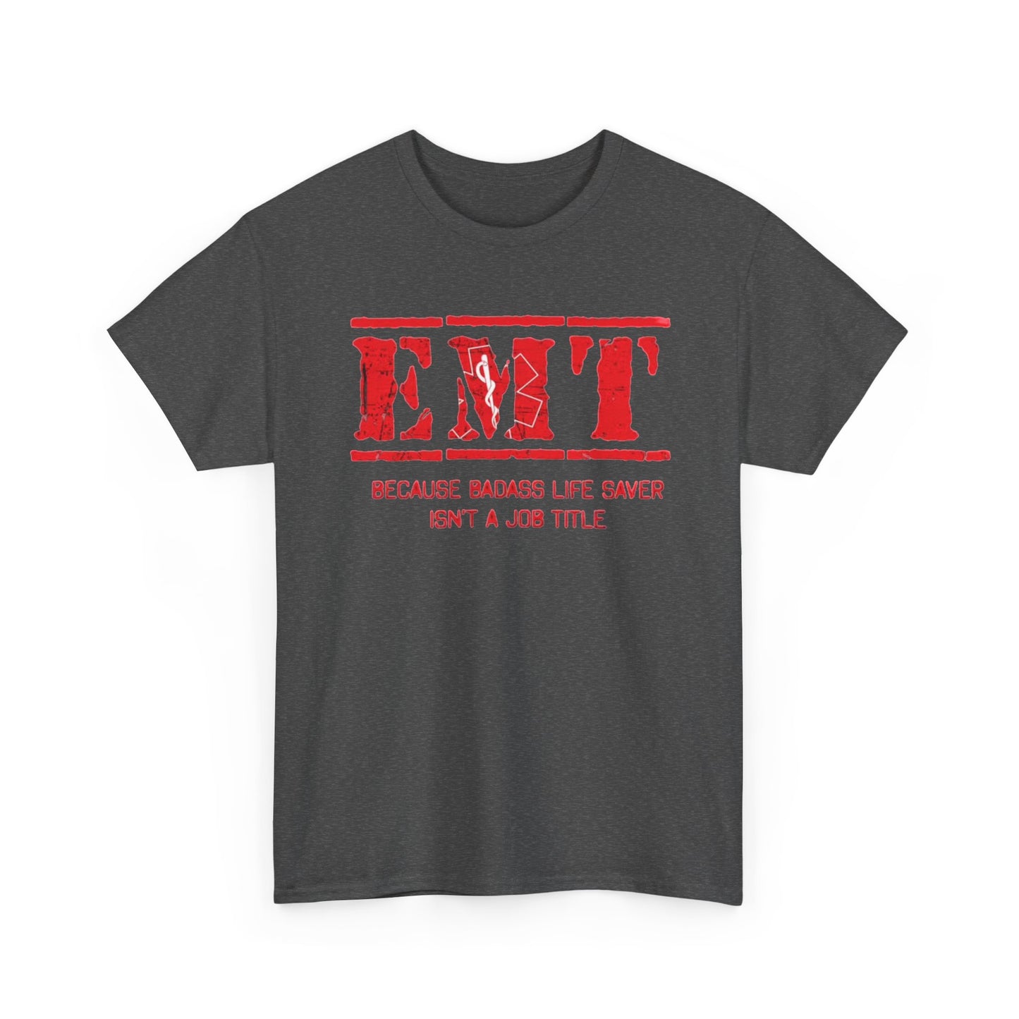 EMT Graphic T Shirt Bad ass Hospital Workers Graphic Funny Unisex Heavy Cotton