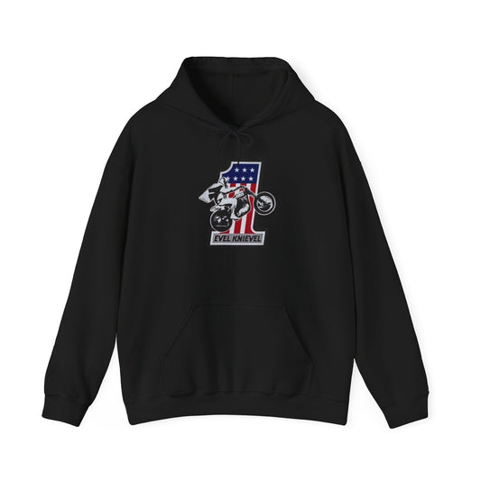 Evel Knievel Stunts Graphic Hoodie Unisex Heavy Blend™ Hooded Sweatshirt
