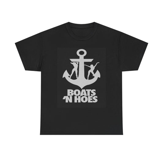 Boats And Hoes Graphic T Shirt Step Brothers Movie Unisex Heavy Cotton Tee