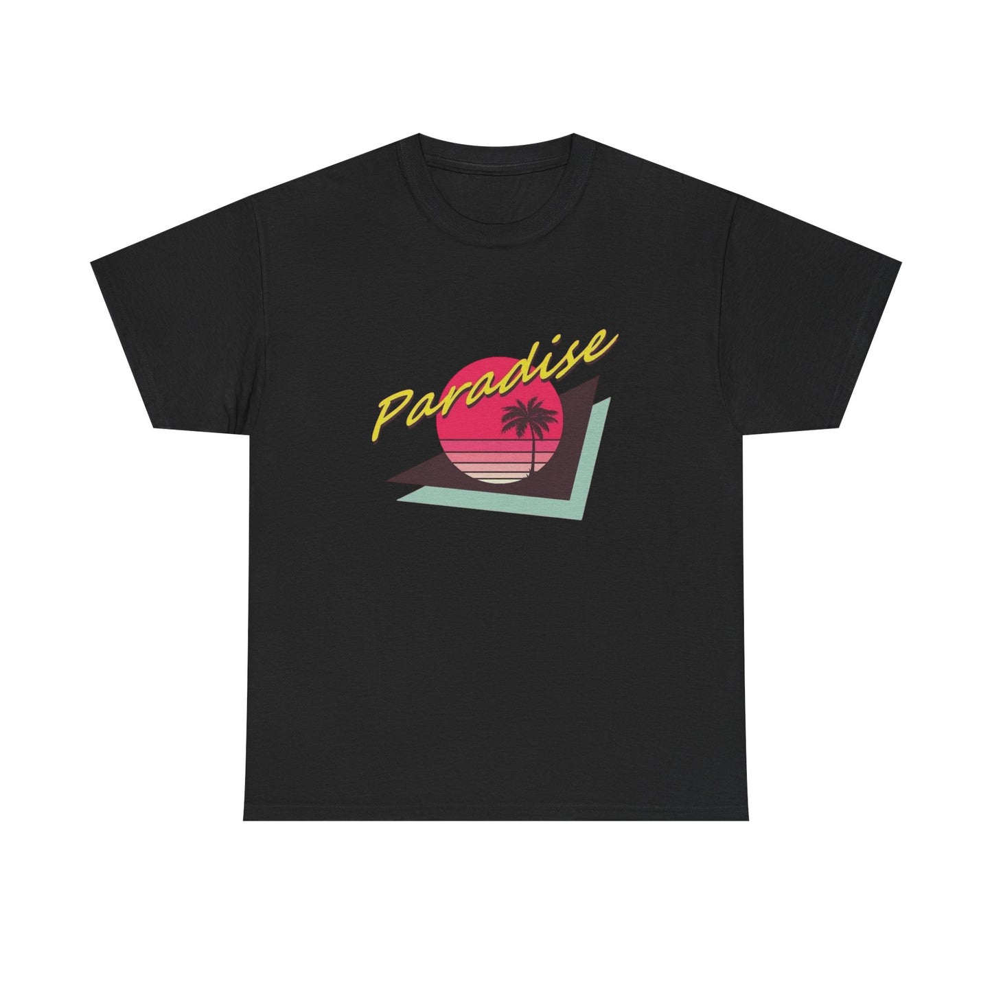Paradise Retro Graphic T Shirt NEW Adult Unisex Heavy Cotton Tee