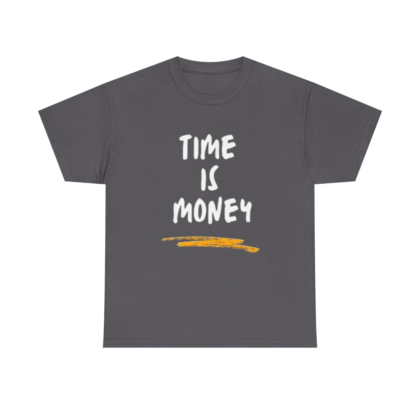 Time Is Money Graphic T Shirt Motivation Crypto Investing  Unisex Heavy Cotton